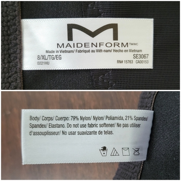 Maidenform Firm Control Shapewear Instant Slimmer Waist Nipper Corset Top XL - Picture 6 of 9